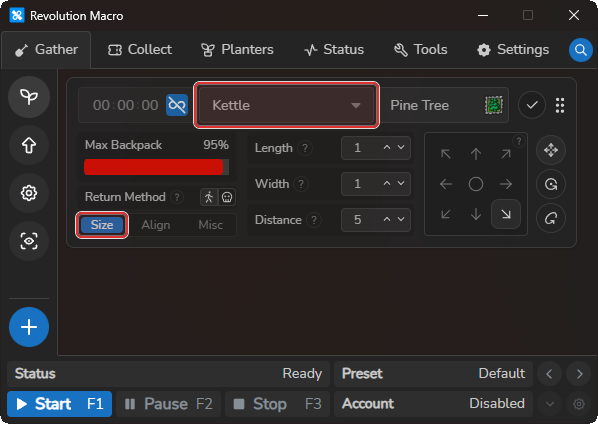 Field editor showing pattern picker and size/position controls