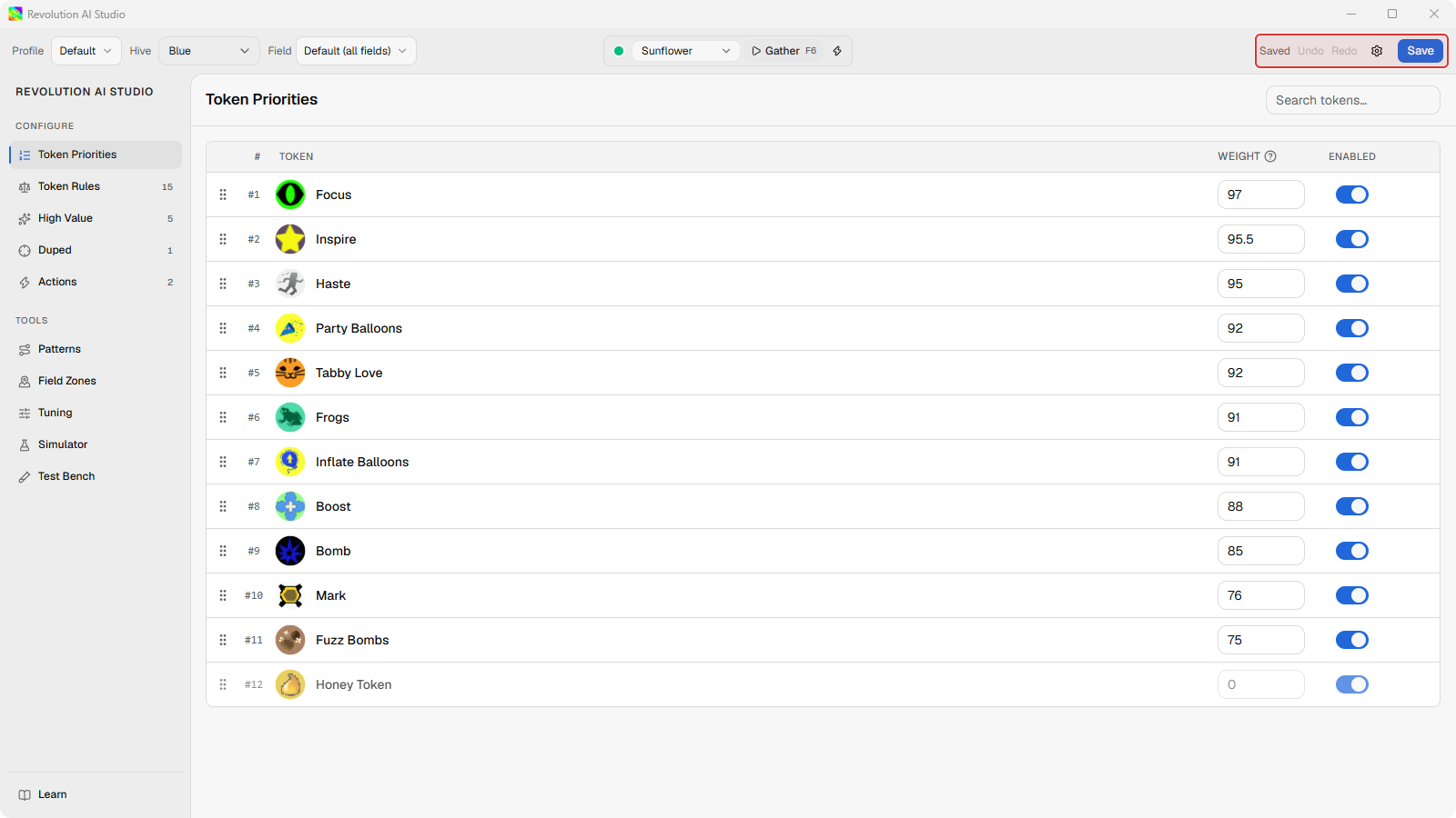 File bar Sync status showing Saved